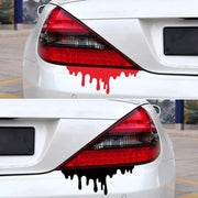 red bleeding effect car decal, view 6 - MRSLM
