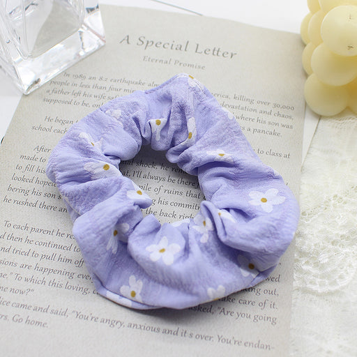 embroidery daisy elastic hair bands, view 4 - MRSLM