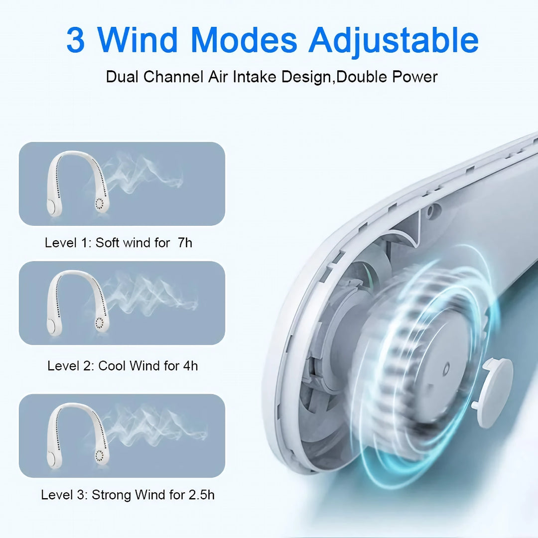 Portable Mini Bladeless Neck Fan