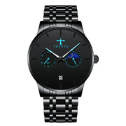 men's steel band quartz watch, view 7 - MRSLM