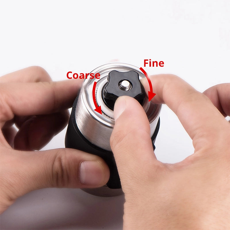 manual conical burr coffee grinder, view 7 - MRSLM