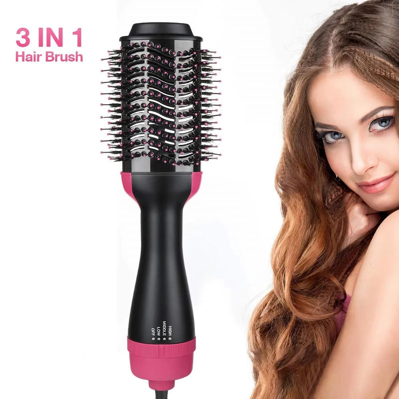 4-in-1 volumizer and hot air brush hair dryer, view 3 - MRSLM