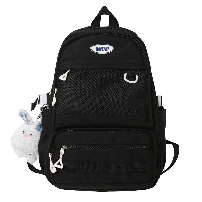 College student's large capacity backpack, view 3 - MRSLM