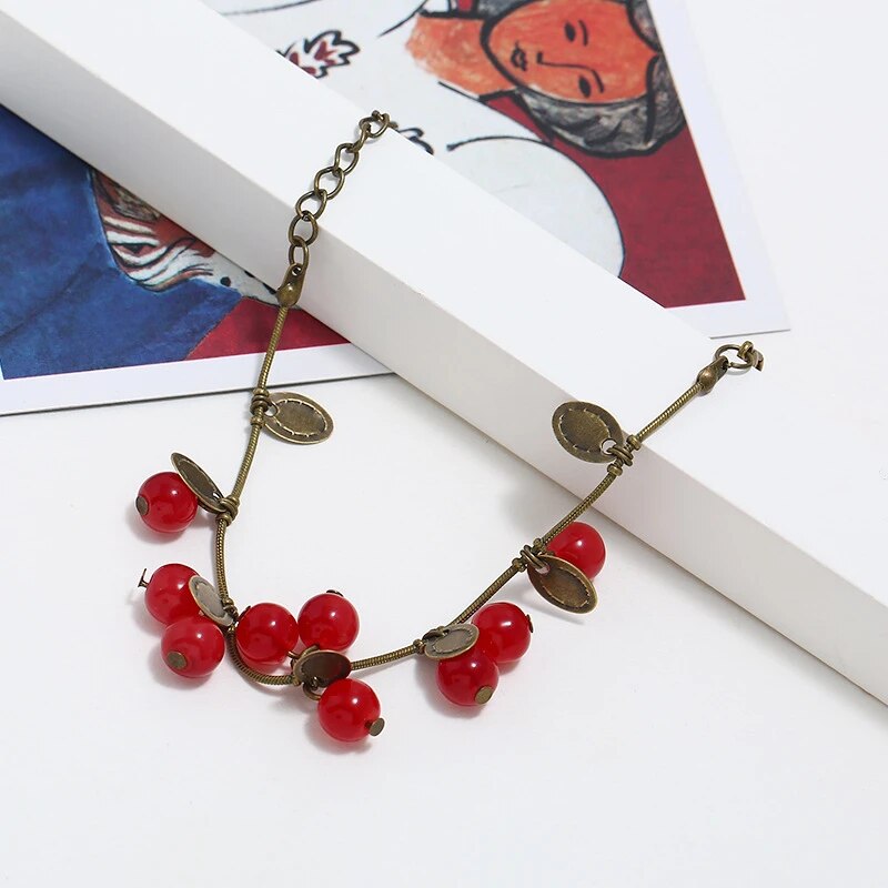cherry coin bangle, view 4 - MRSLM