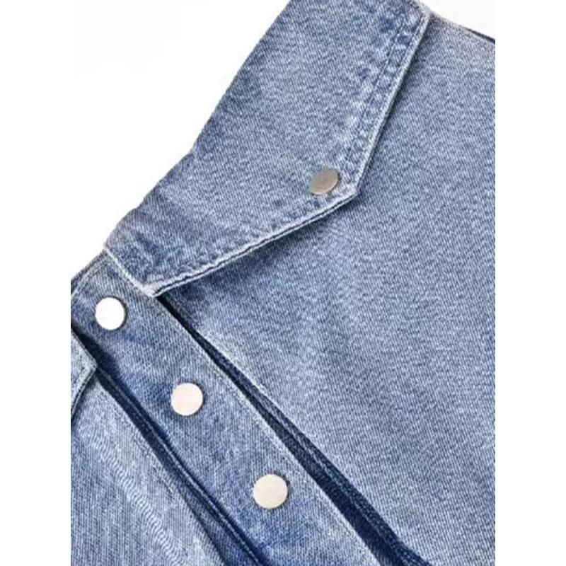 Low waist denim shorts, view 7 - MRSLM