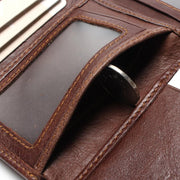 men's ultra-thin leather wallet, view 3 - MRSLM