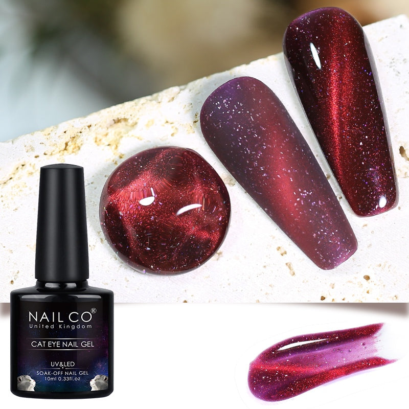 crystal cat eye magnetic gel nail polish, view 2 - MRSLM