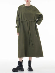 elegant a-line long dress, view 2 - MRSLM