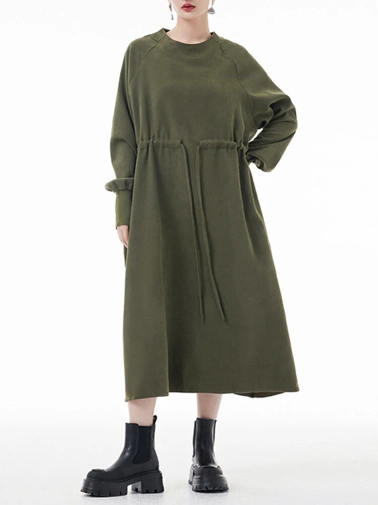 elegant a-line long dress, view 2 - MRSLM