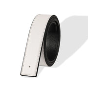 men's no-buckle split leather belt, view 5 - MRSLM