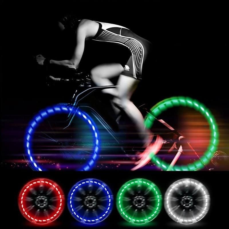 Solar-powered LED car wheel lights, view 4 - MRSLM