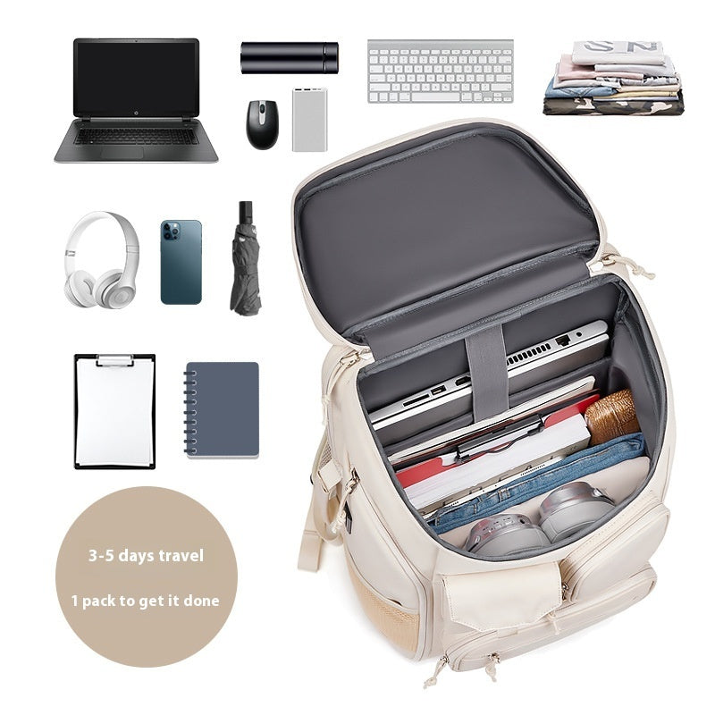 men's leisure travel backpack, view 4 - MRSLM