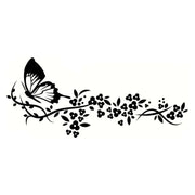 reflective butterfly car decal - MRSLM