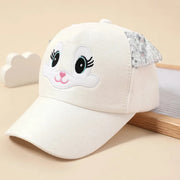 kids cat ear baseball cap, view 6 - MRSLM