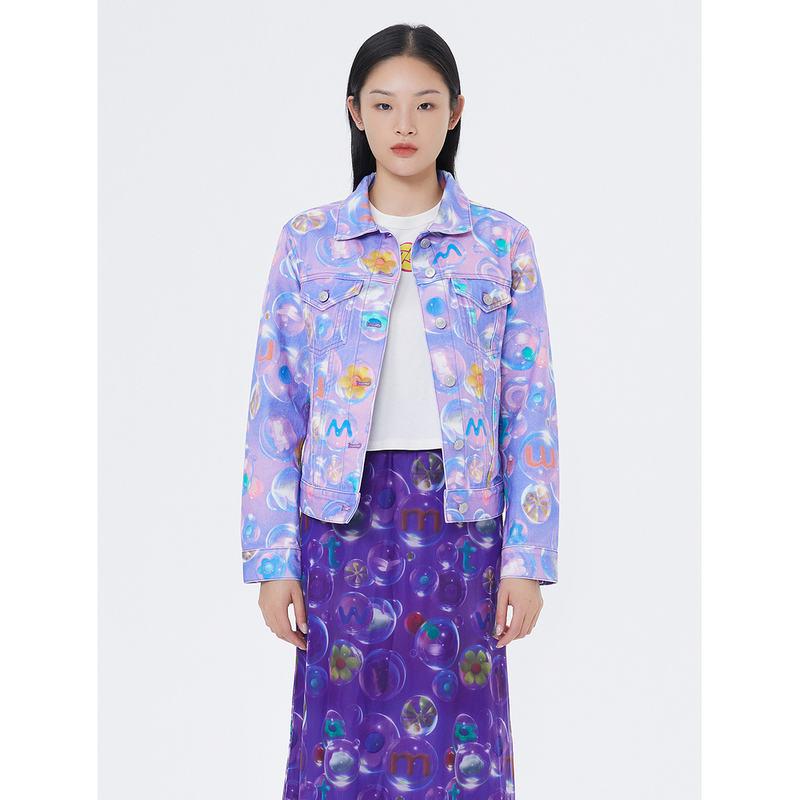 floral print mesh midi skirt, view 3 - MRSLM