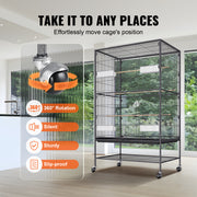 large flight bird cage, view 4 - MRSLM