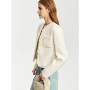vintage woolen short coat, view 6 - MRSLM