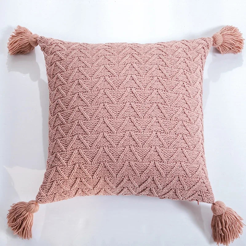soft knit chenille cushion cover, view 10 - MRSLM