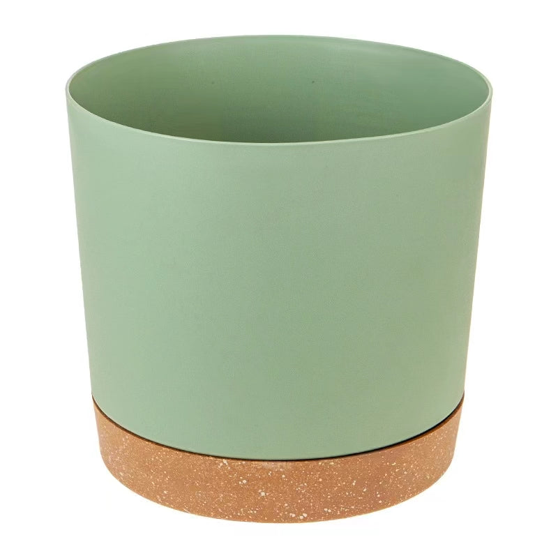 matte plant pots with drainage, view 2 - MRSLM