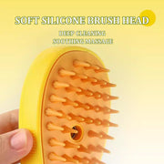 3-in-1 steamy cat grooming brush, view 6 - MRSLM