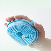 Soft silicone body scrubber and shampoo brush, view 8 - MRSLM