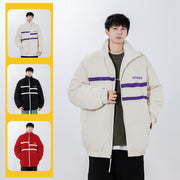 velvet stand collar jacket, view 4 - MRSLM