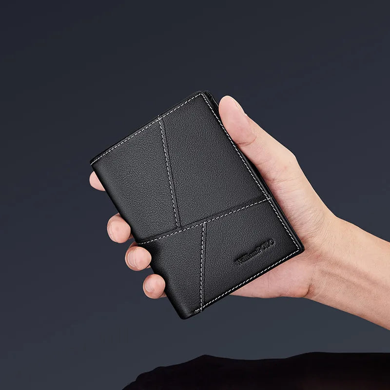 men's ultra-thin leather wallet, view 8 - MRSLM