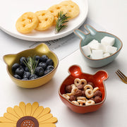 cute cartoon ceramic snack and sauce dish set, view 7 - MRSLM