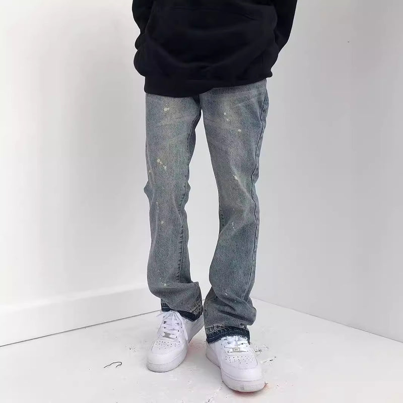 loose street straight long pants - MRSLM