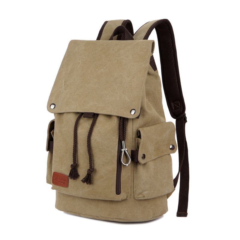 Retro Men's Casual Backpack Fashion Canvas Large Capacity