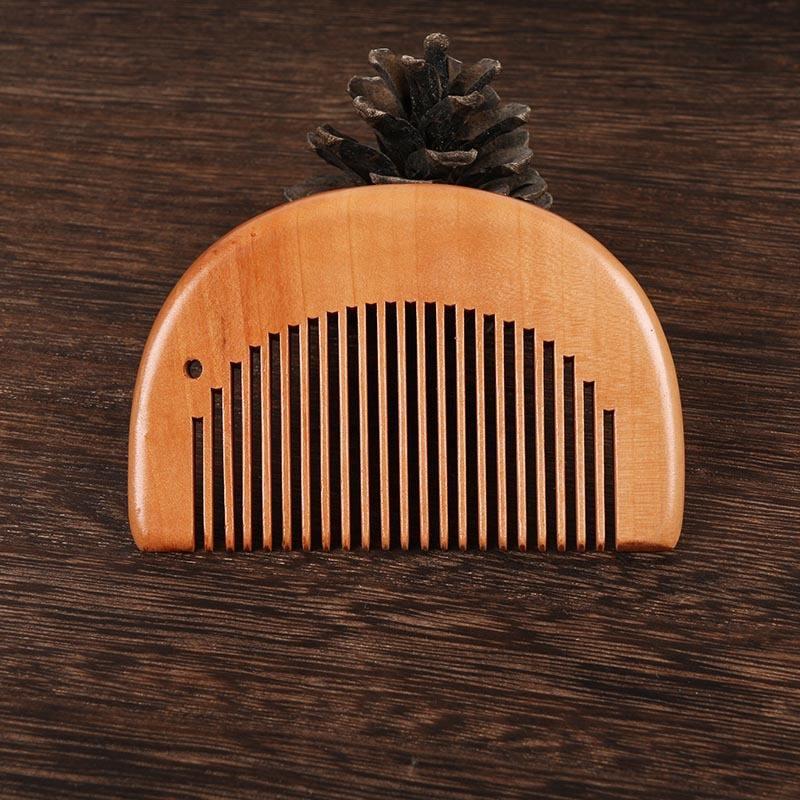 portable wooden hair and beard comb - MRSLM