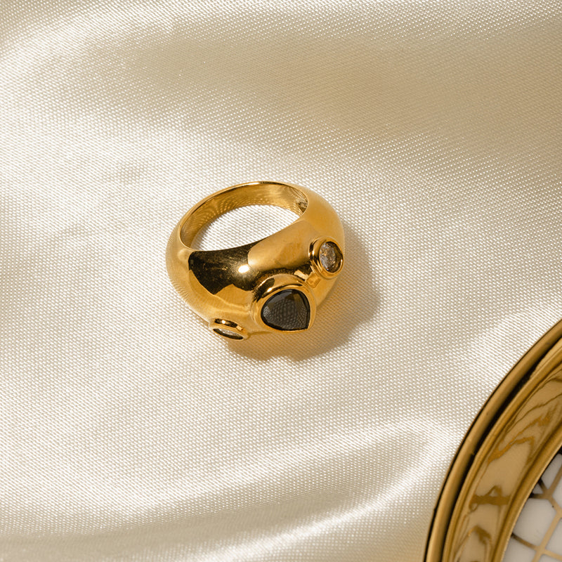 black diamond ring, view 5 - MRSLM