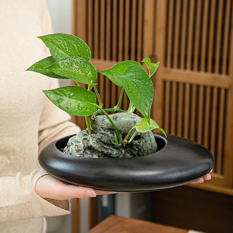 large ceramic flowerpot, view 5 - MRSLM