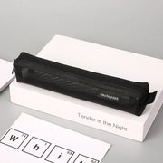 transparent mesh zipper cosmetic bag, view 3 - MRSLM