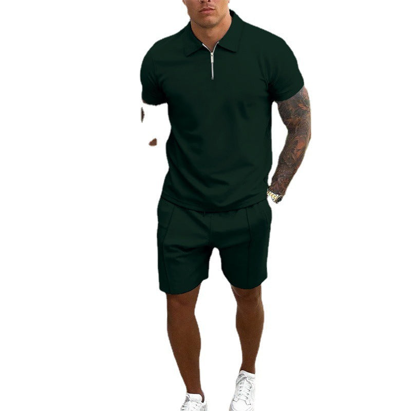 men's t-shirt and shorts set, view 3 - MRSLM