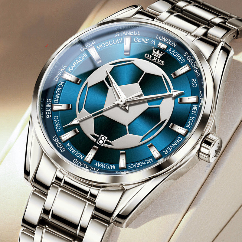 men's slim quartz student watch, view 3 - MRSLM