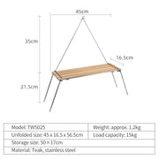 Folding camping table, view 2 - MRSLM