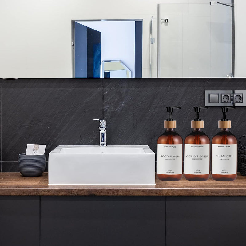 500ml soap and shampoo dispenser set, view 4 - MRSLM