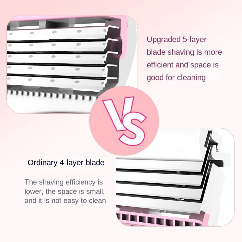5-layer safety razor for women, view 6 - MRSLM