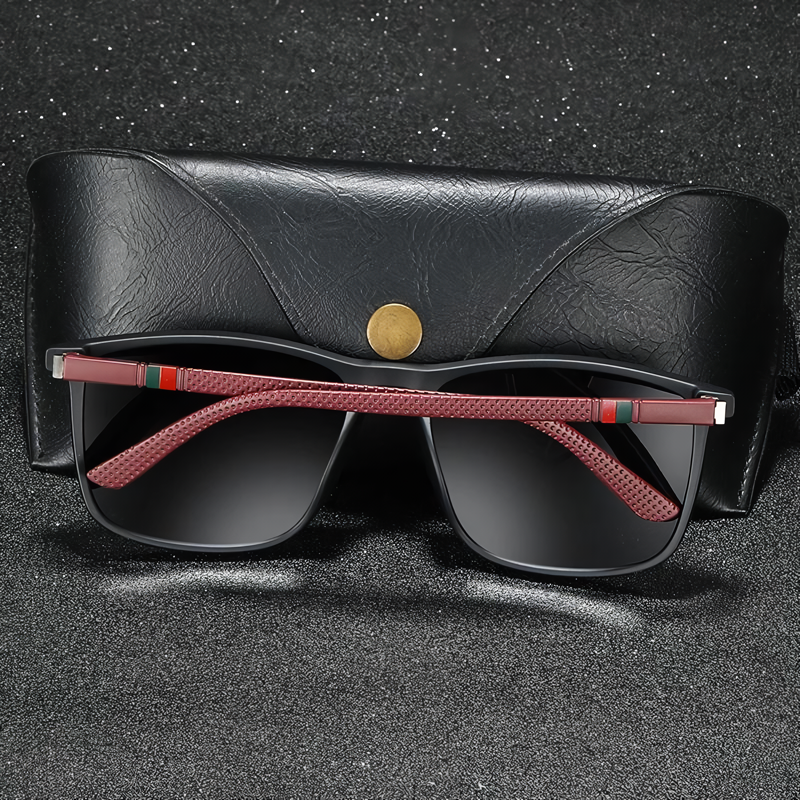 square vintage polarized sunglasses, view 9 - MRSLM