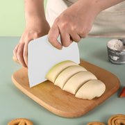 silicone baking mat with dough scraper, view 5 - MRSLM