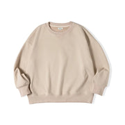 basic solid color loose hoodie, view 3 - MRSLM