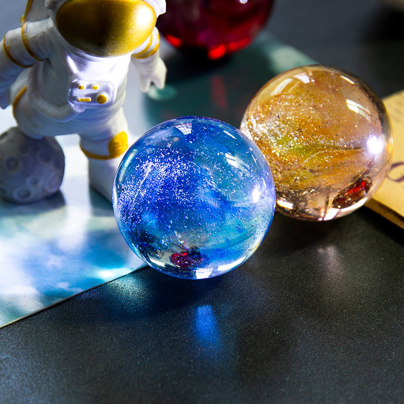 luminous colored glaze dragon beads sphere, view 5 - MRSLM