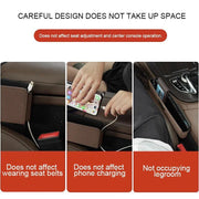 luxe car seat gap filler and organizer, view 7 - MRSLM