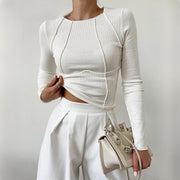 slim fit long sleeve tee - MRSLM