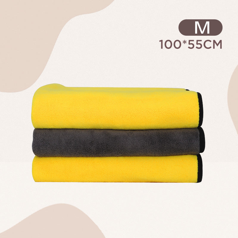 super absorbent pet bath towel, view 3 - MRSLM