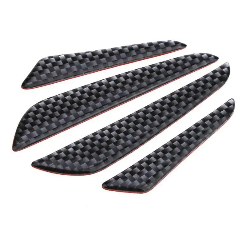 Universal Carbon Fiber Car Door Edge Guard Strips (4 Pcs)