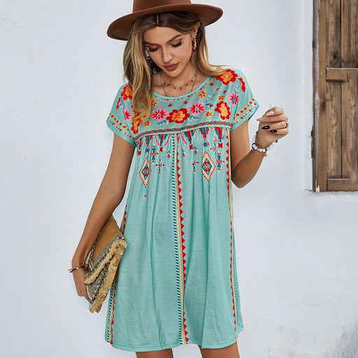 bohemian short dress, view 2 - MRSLM