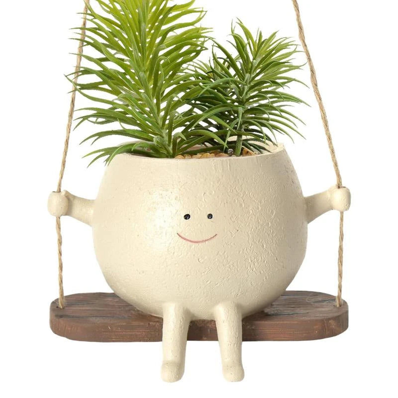 swing face hanging planter, view 7 - MRSLM