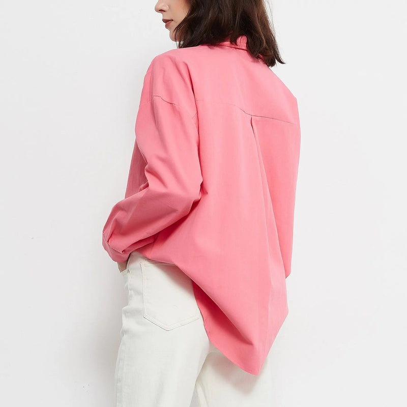 autumn oversized casual blouse, view 5 - MRSLM
